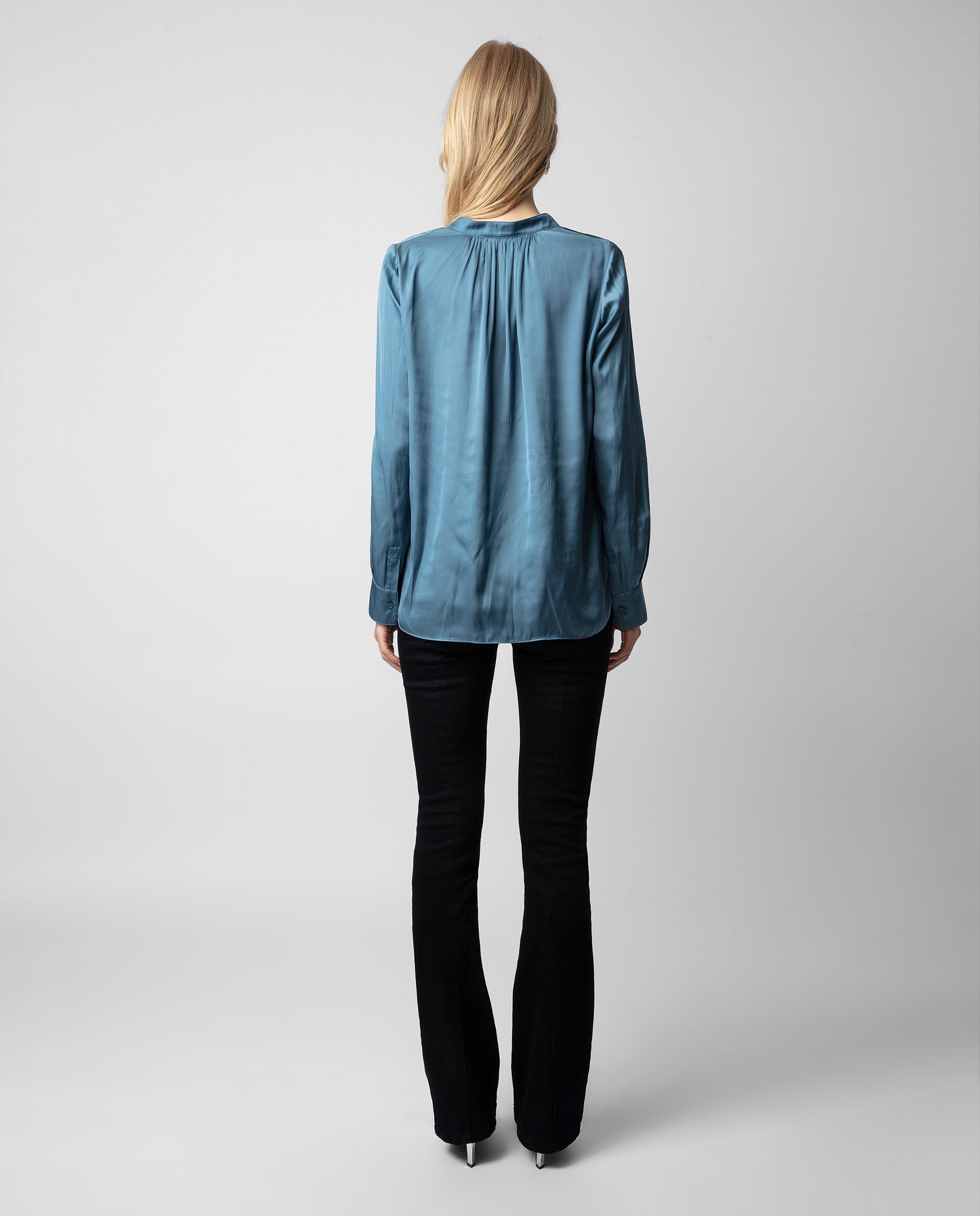 Blouse Tink en satin - Bluestone