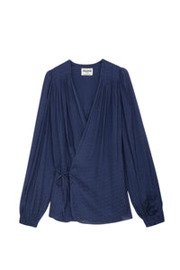 Chemise Tenew en satin - Marine