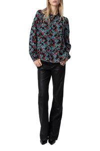Chemise Tchin Thunder en soie - Noir