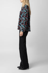 Chemise Tchin Thunder en soie - Noir