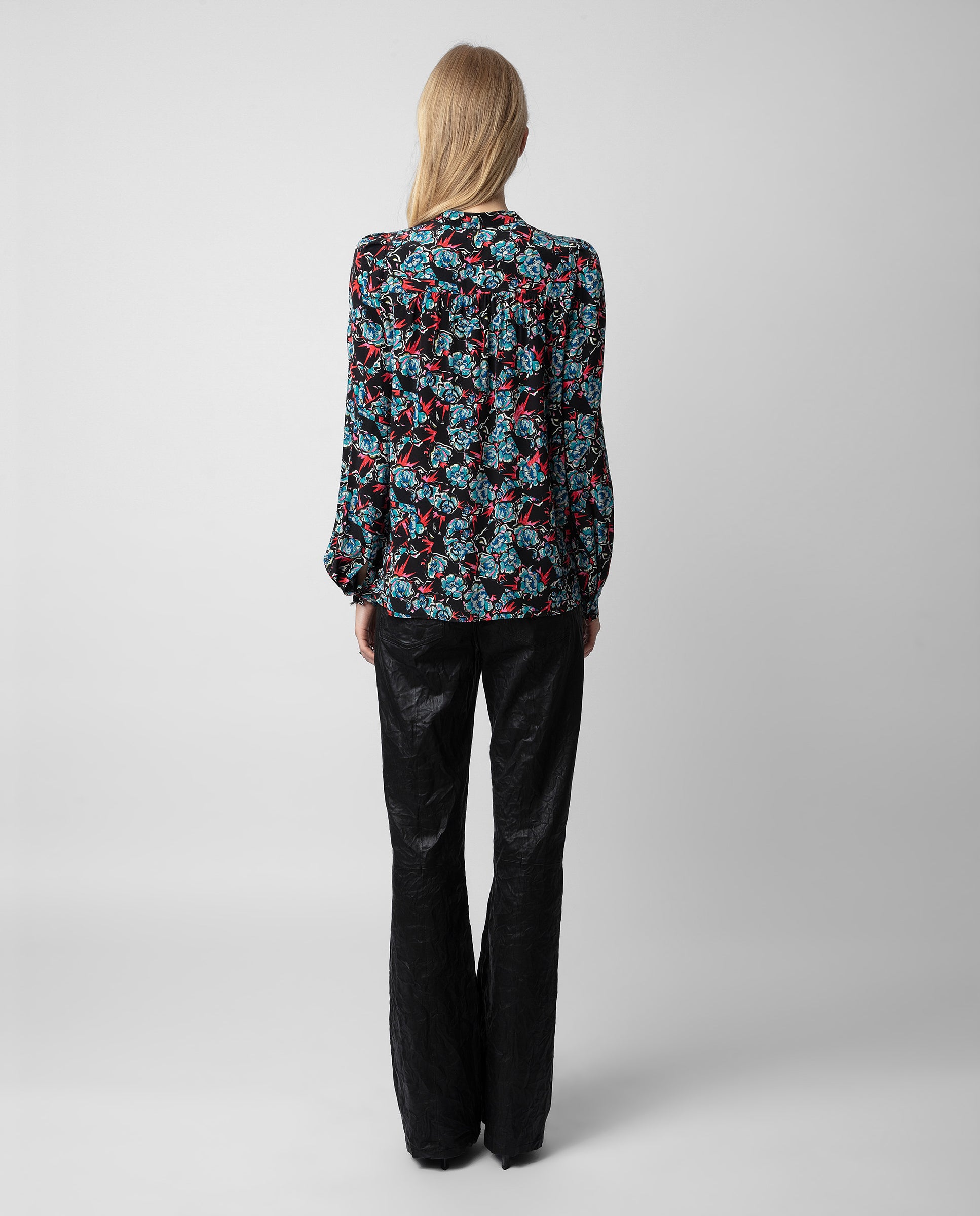 Chemise Tchin Thunder en soie - Noir