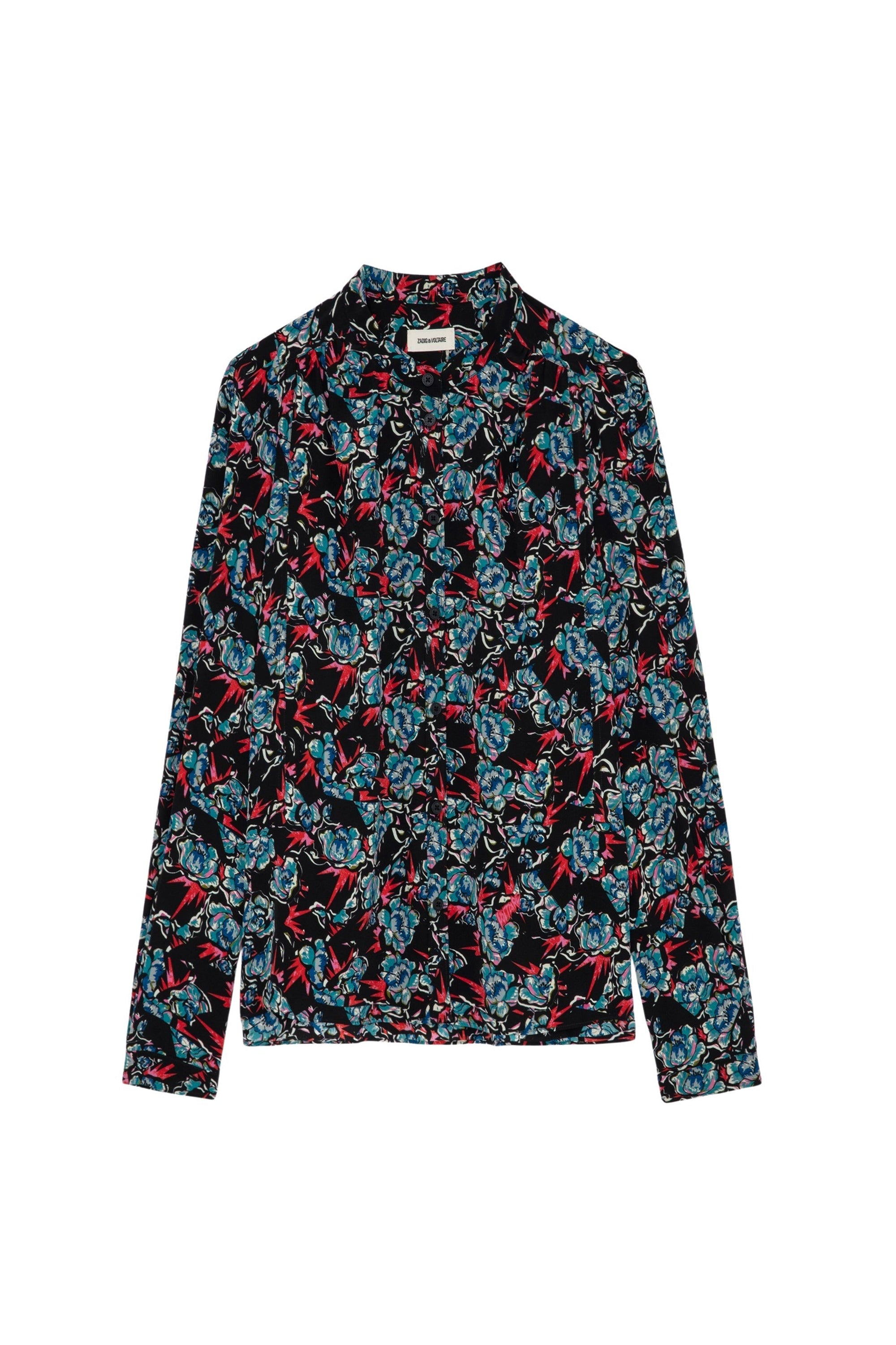 Chemise Tchin Thunder en soie - Noir