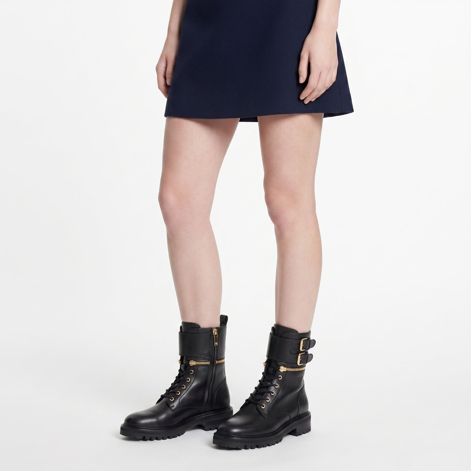 Bottines Midway en cuir - Nero lisse