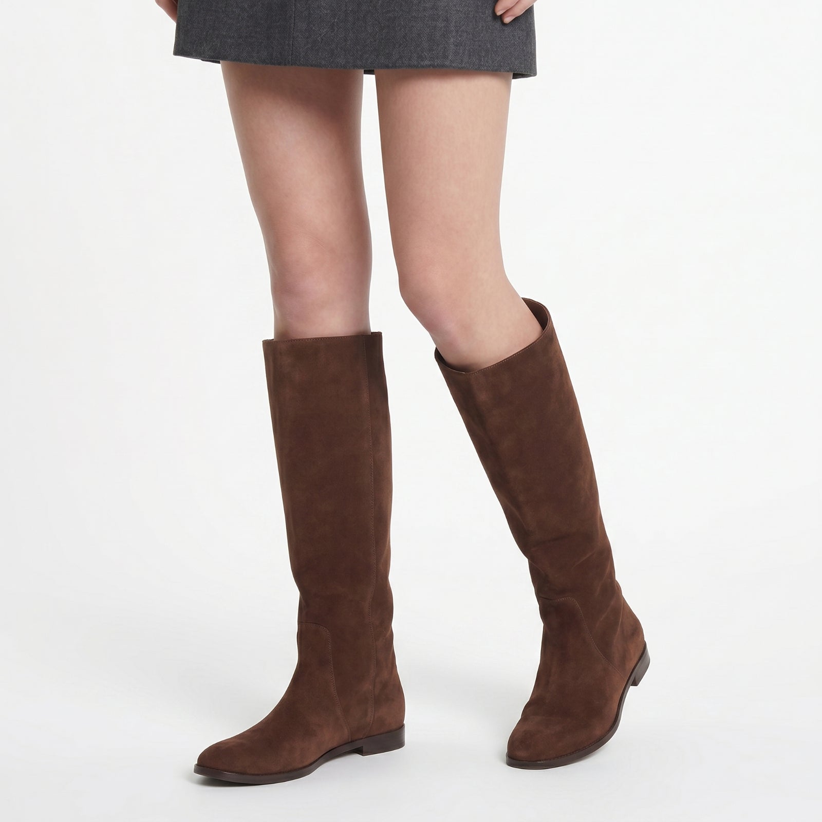 Chevallier suede boots - Cocoa