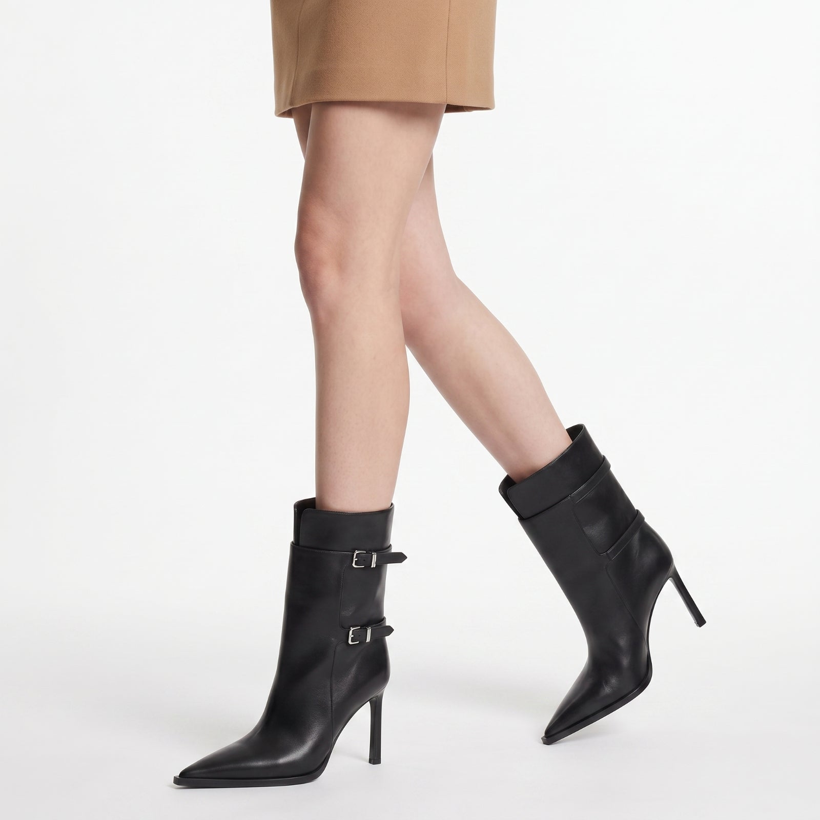 Sr Thalestris 95 leather ankle boots - Nero