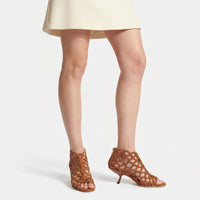 Sandales Sr Mermaid 60 en cuir - Macadamia