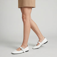 Sr Twenty ballerinas in leather - Bianco