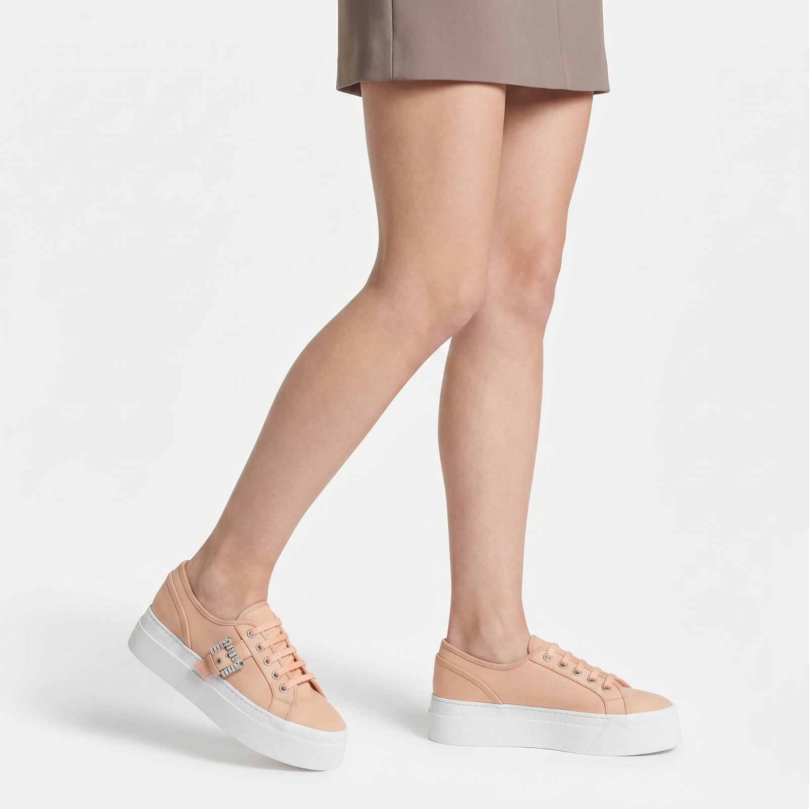 Baskets basses Sr Twenty Buckle en tissu - Soft Skin