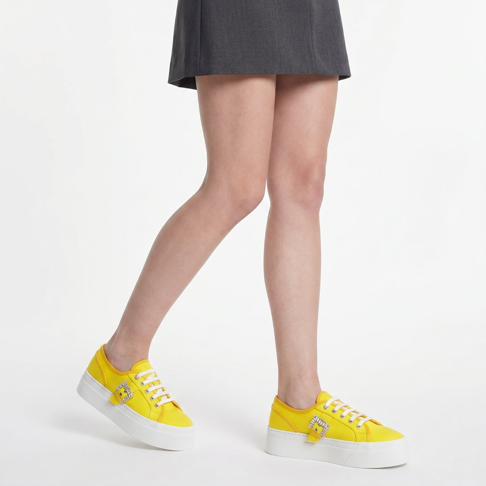 Baskets running Sr Twenty Buckle en tissu - Mimosa