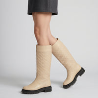 Bottes Sr Mermaid 3D en cuir - Chalk