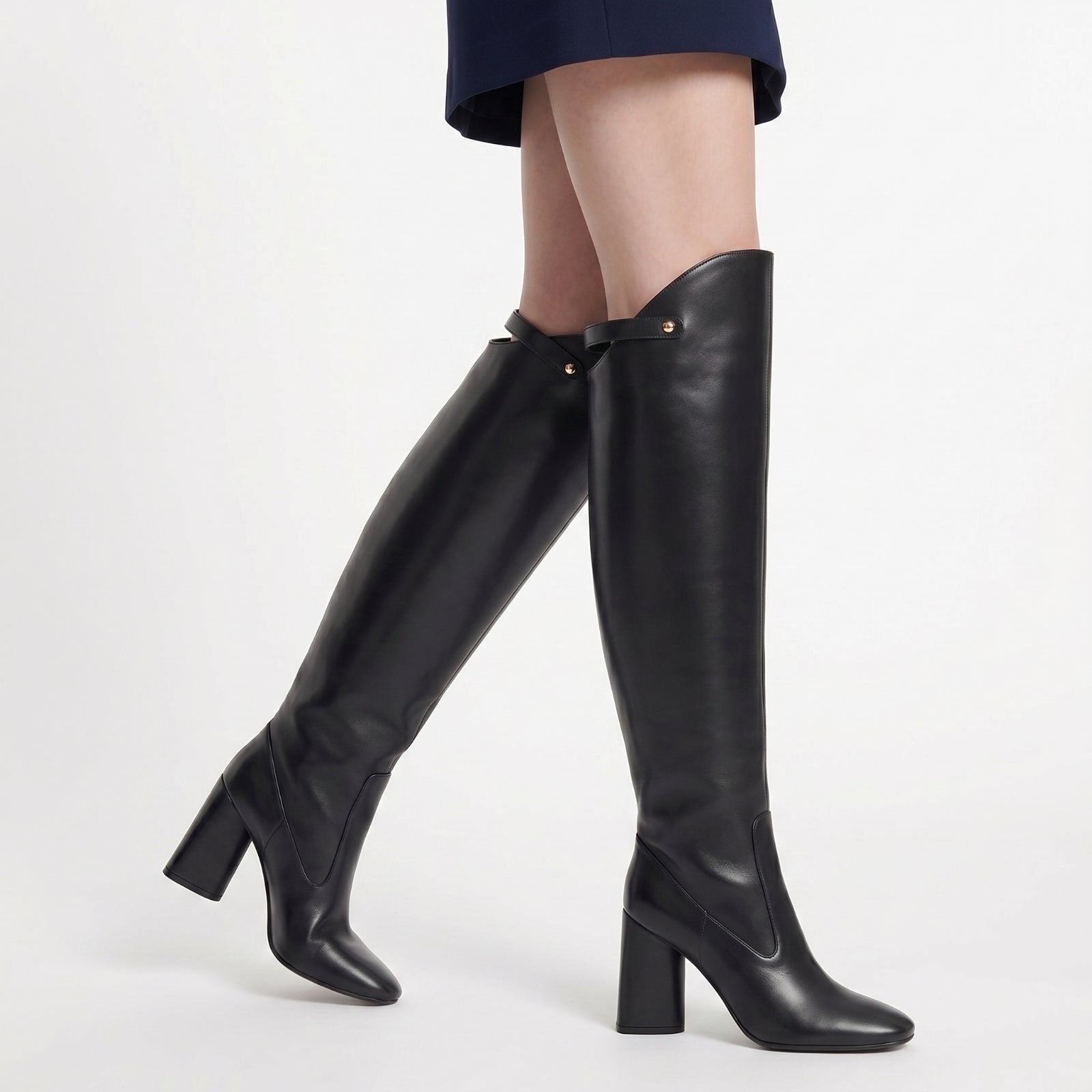 Sr Pilier 90 leather boots - Nero
