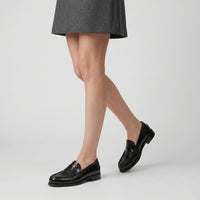 Sr Mermaid leather loafers - Nero