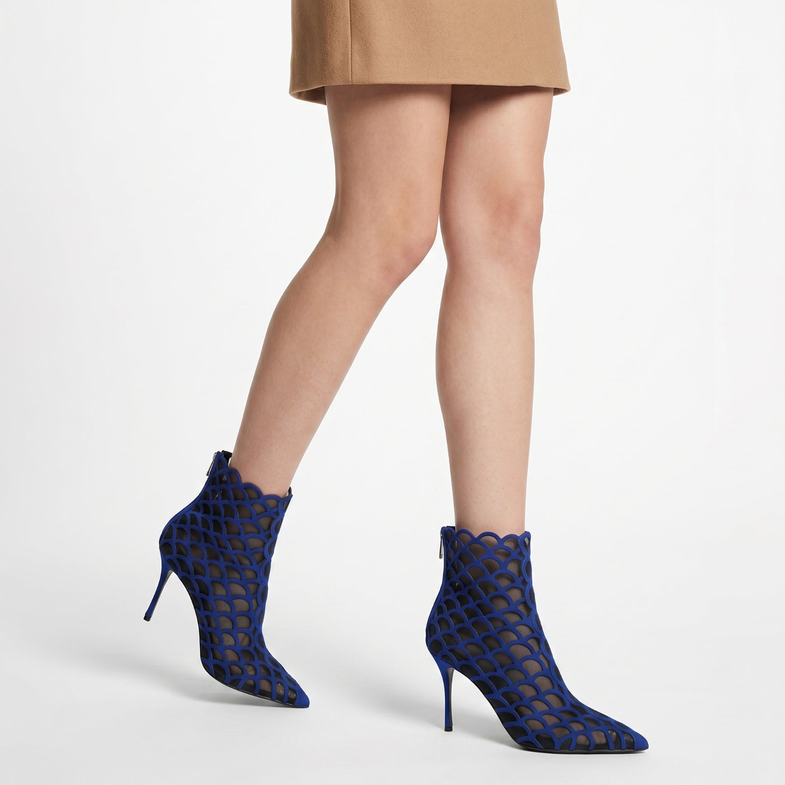 Bottines Sr Mermaid 90 en daim - Dusk