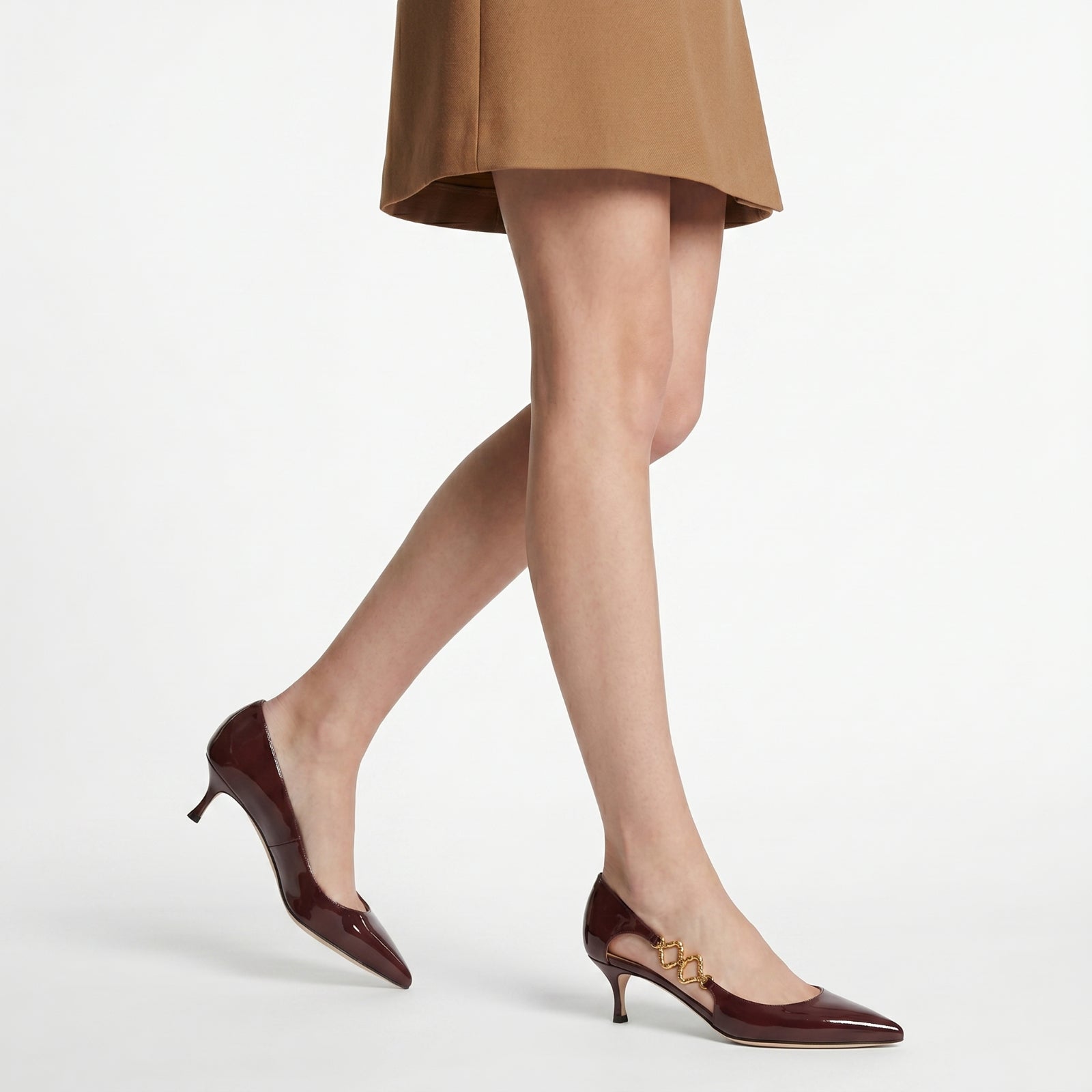 Escarpins Sr Sea Scale 50 en cuir - Wine