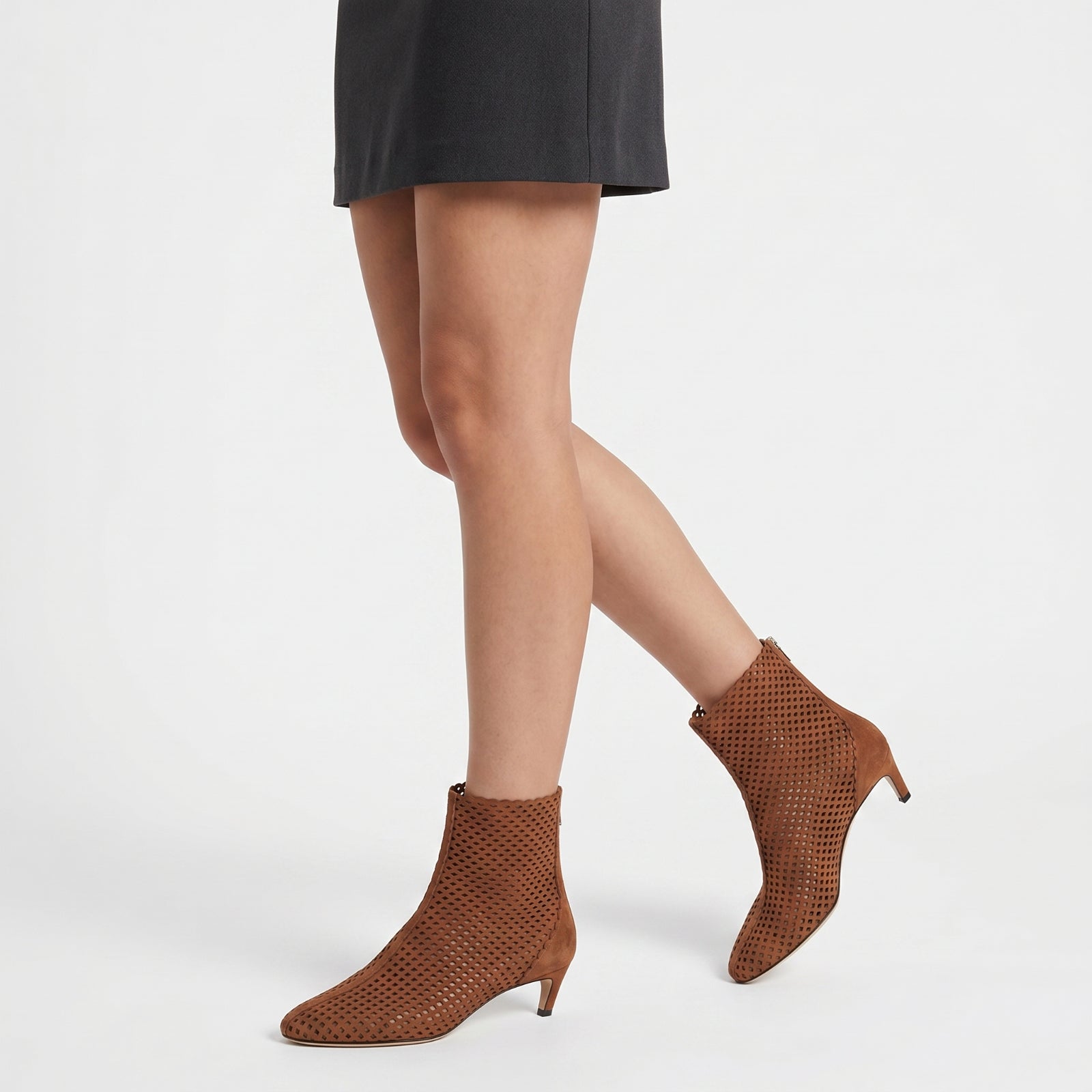 Bottines Sr Micro Mermaid 50 en cuir - Macadamia