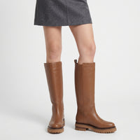 Urban leather boots - Caramel