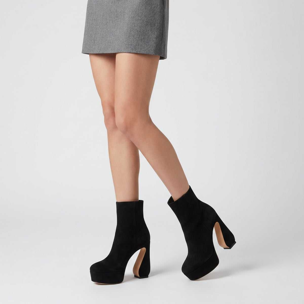 BOTTINES SR SI EN DAIM ROUGE