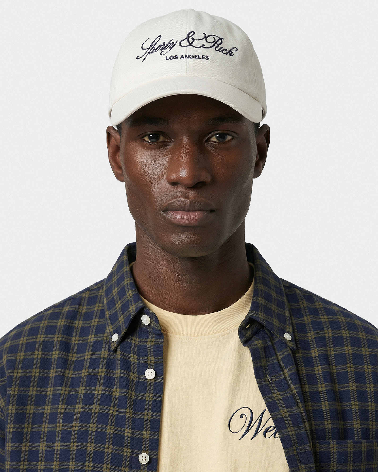 Casquette Vendome LA - Écru/Bleu marine