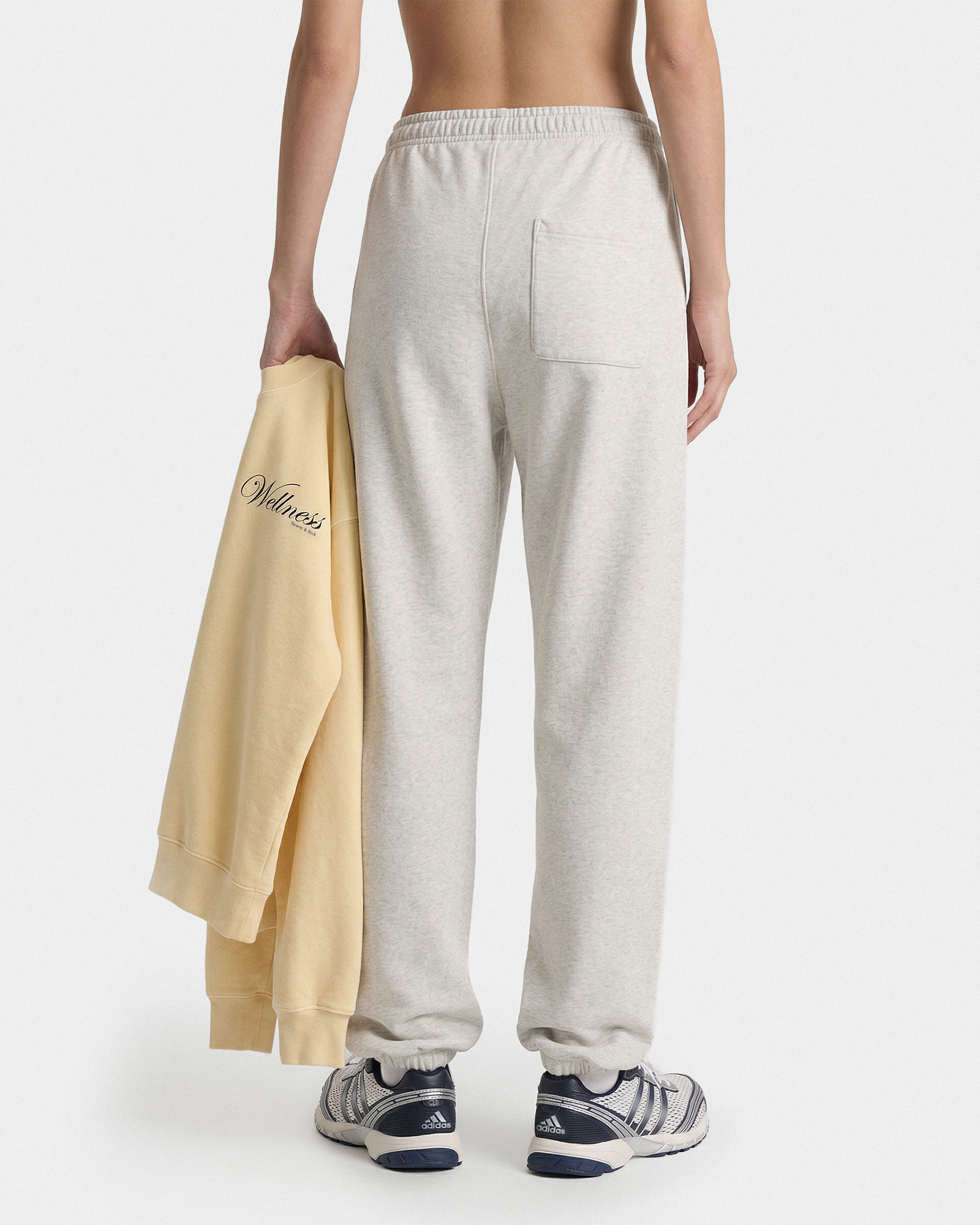 Pantalon de survêtement Beverly Script - Gris chiné