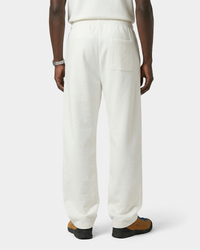 Pantalon de survêtement large brodé Vendome LA - Écru/Bleu marine