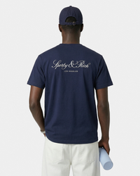 T-shirt Vendome LA - Bleu marine/Blanc