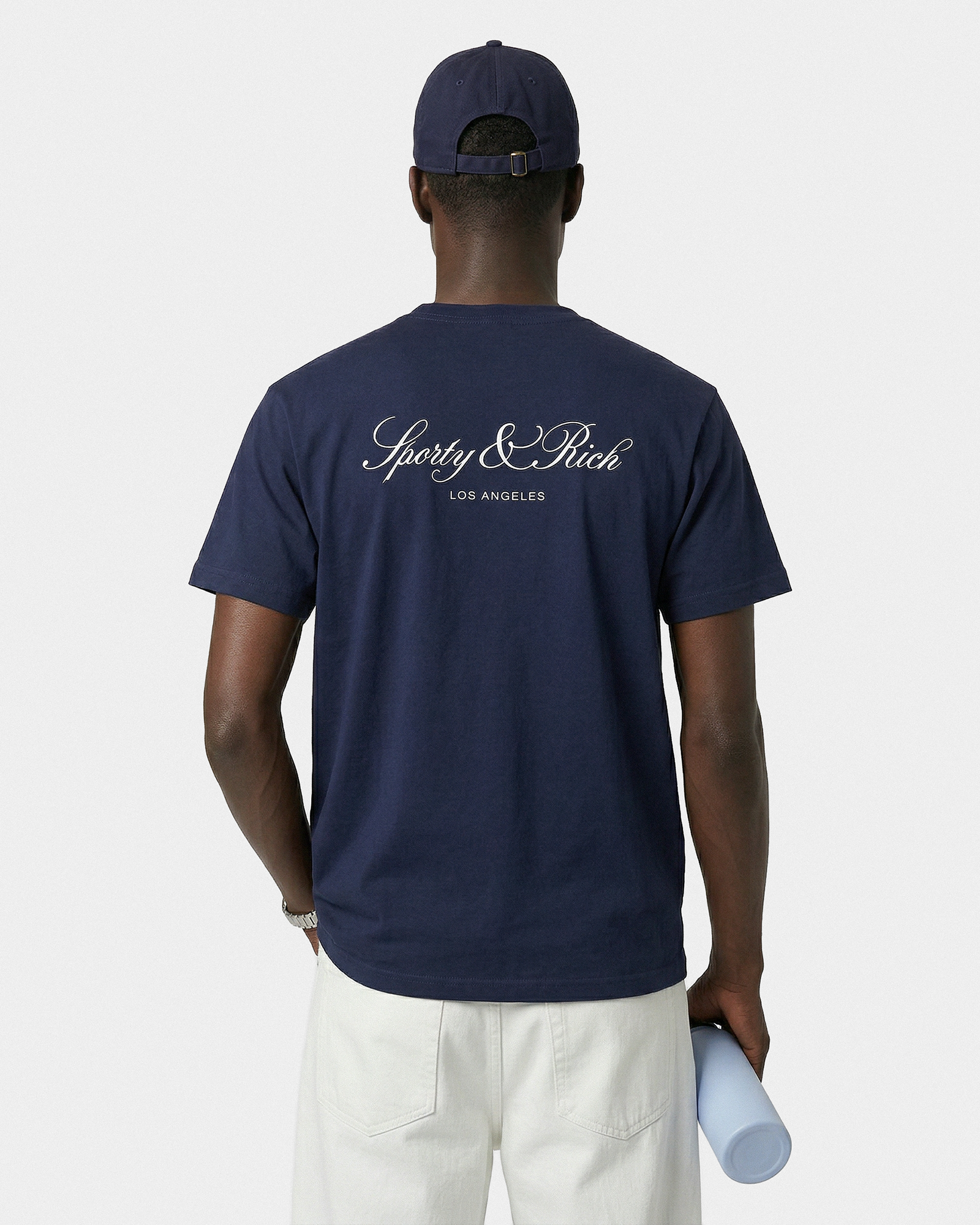 T-shirt Vendome LA - Bleu marine/Blanc