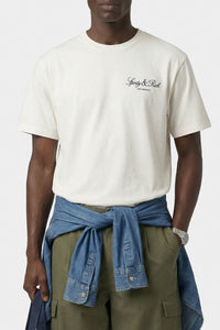 T-shirt oversize Vendome LA - Écru & Bleu Marine