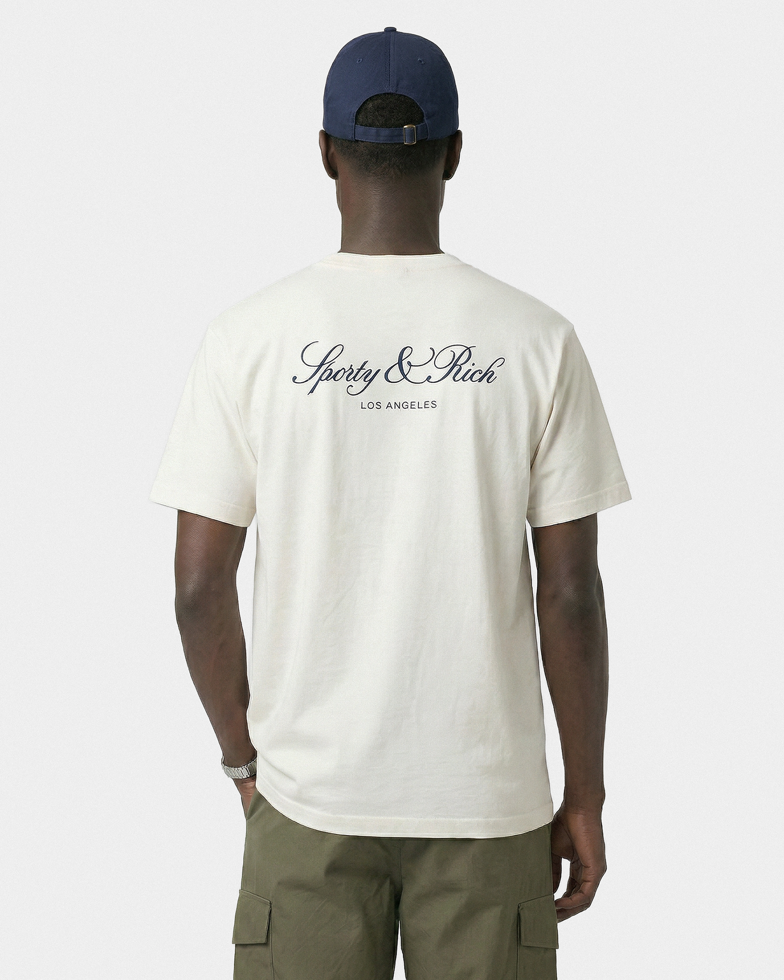 T-shirt Vendome LA - Écru/Bleu marine