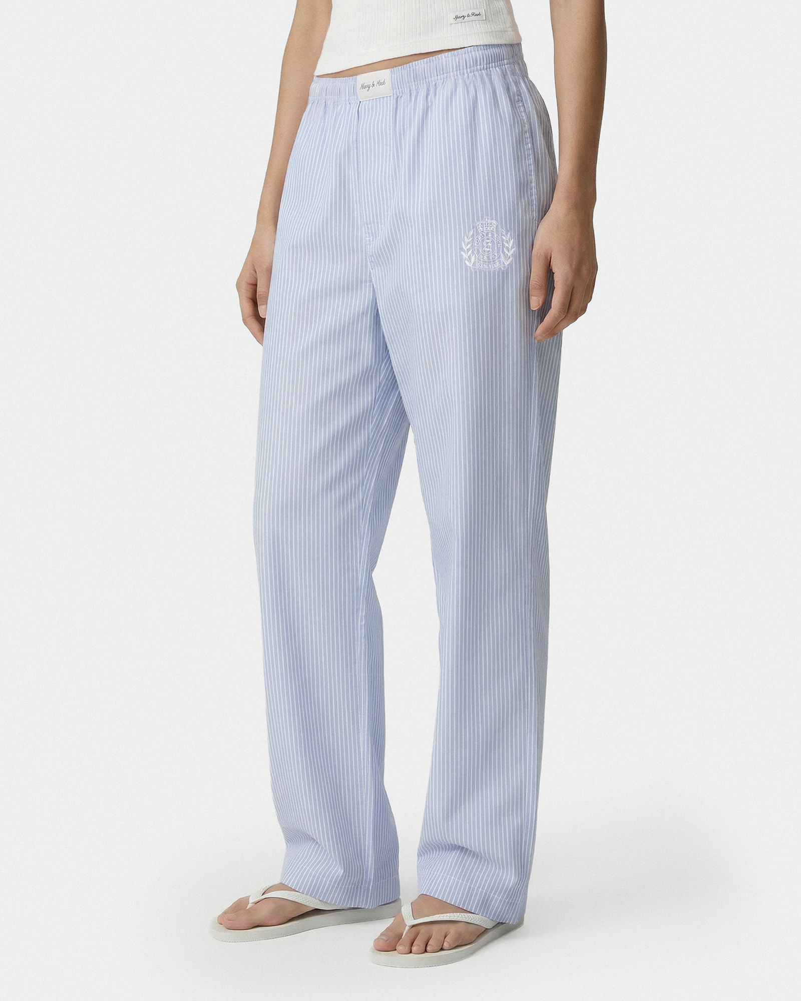 Pantalon de pyjama NY Crest - Rayures bleues