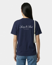 T-shirt Vendome LA - Bleu marine/Blanc