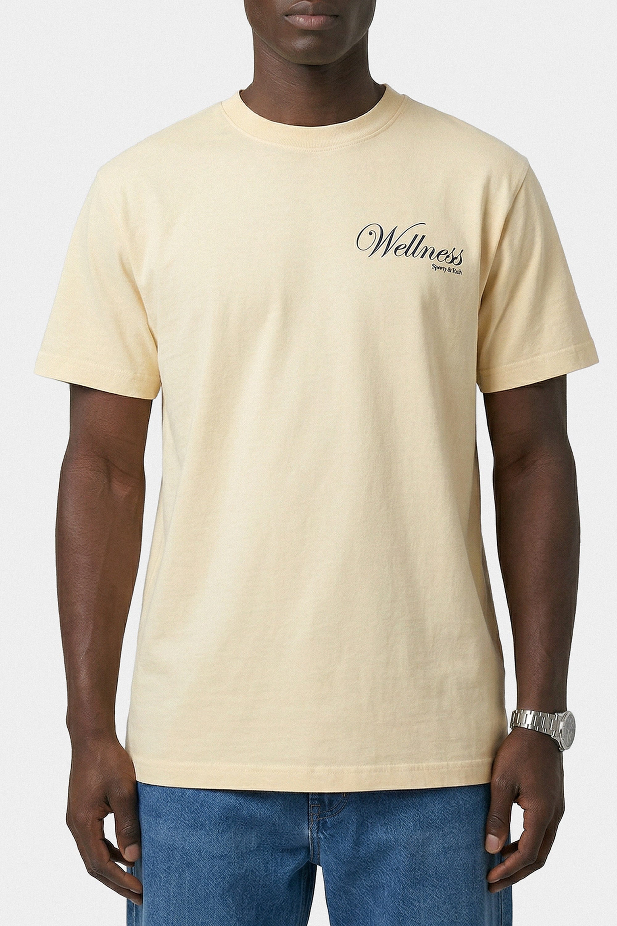 T-shirt oversize Avenue - Amande & Bleu Marine