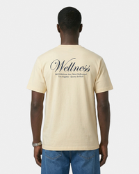 T-shirt Avenue - Amande/Bleu marine