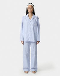 Chemise de pyjama NY Crest - Rayures bleues