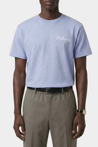 T-shirt oversize Avenue - Periwinkle & Blanc
