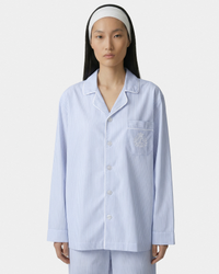 Chemise de pyjama NY Crest - Rayures bleues