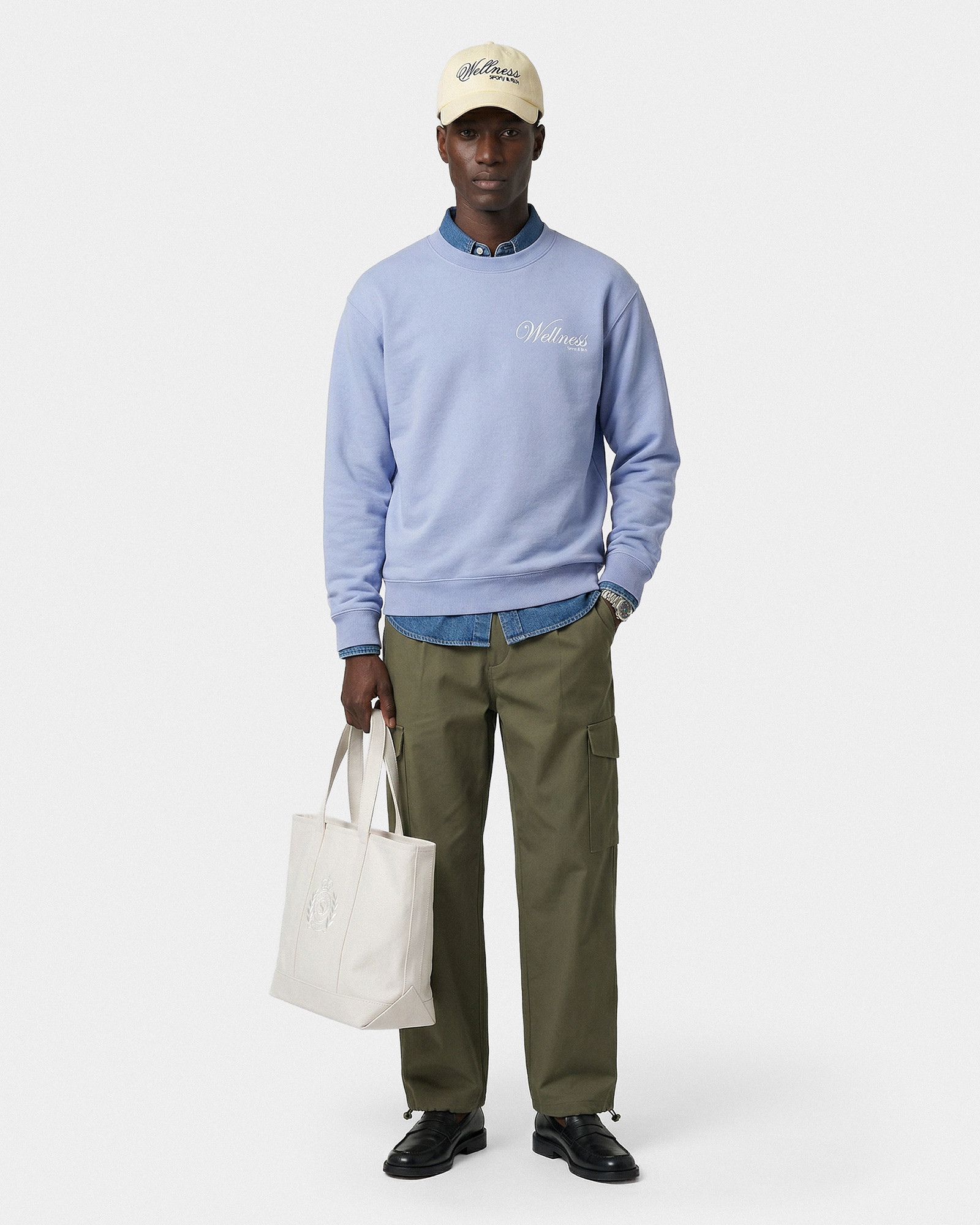 Pull à col rond Avenue - Periwinkle