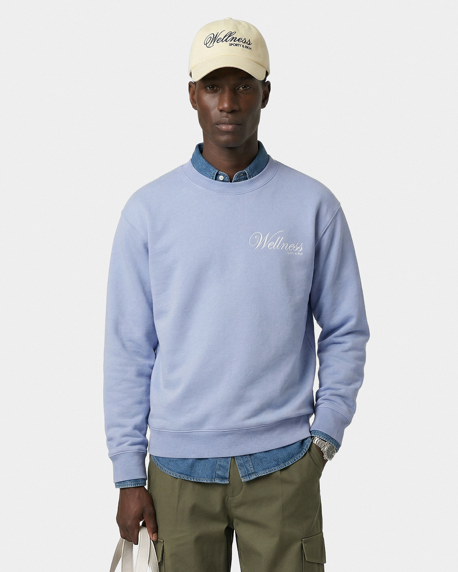 Pull à col rond Avenue - Periwinkle