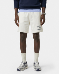 Short de sport Varsity Crest - Écru/Bleu marine