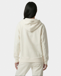 Sweat à capuche zippé brodé Vendome LA - Écru/Bleu marine