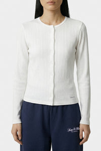 Cardigan à logo emblématique - Blanc