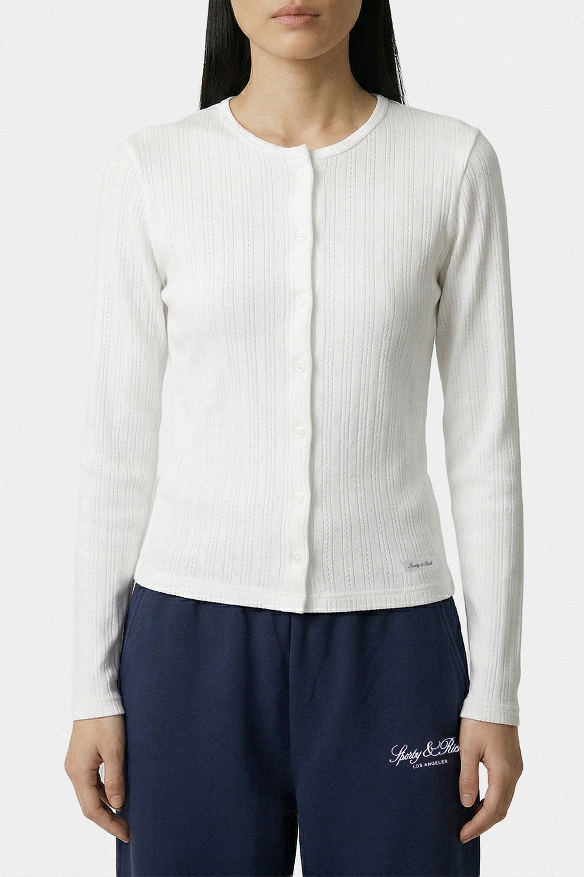 Cardigan à logo emblématique - Blanc