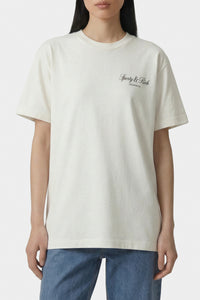 T-shirt oversize Vendome LA - Écru & Bleu Marine