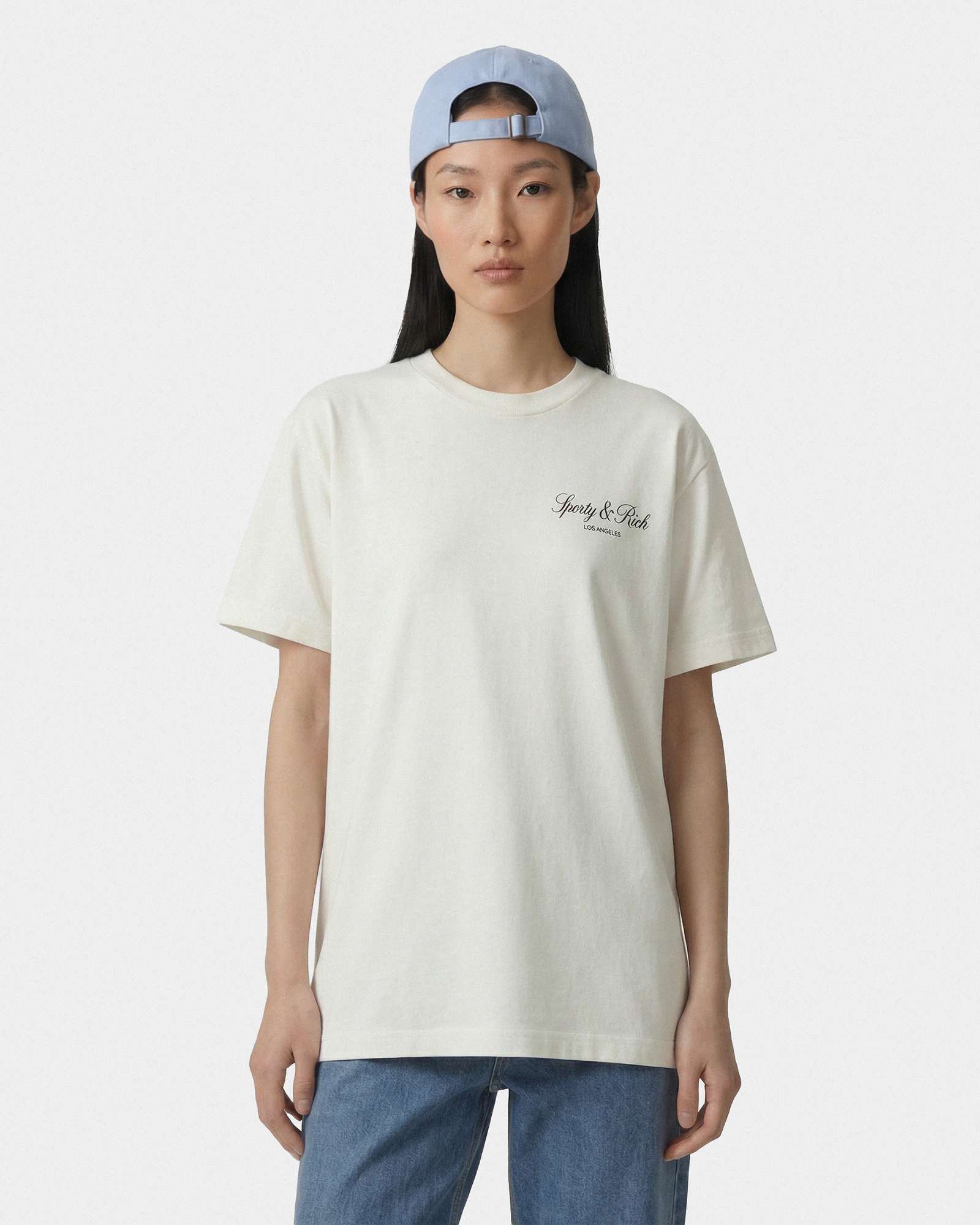 T-shirt Vendome LA - Écru/Bleu marine