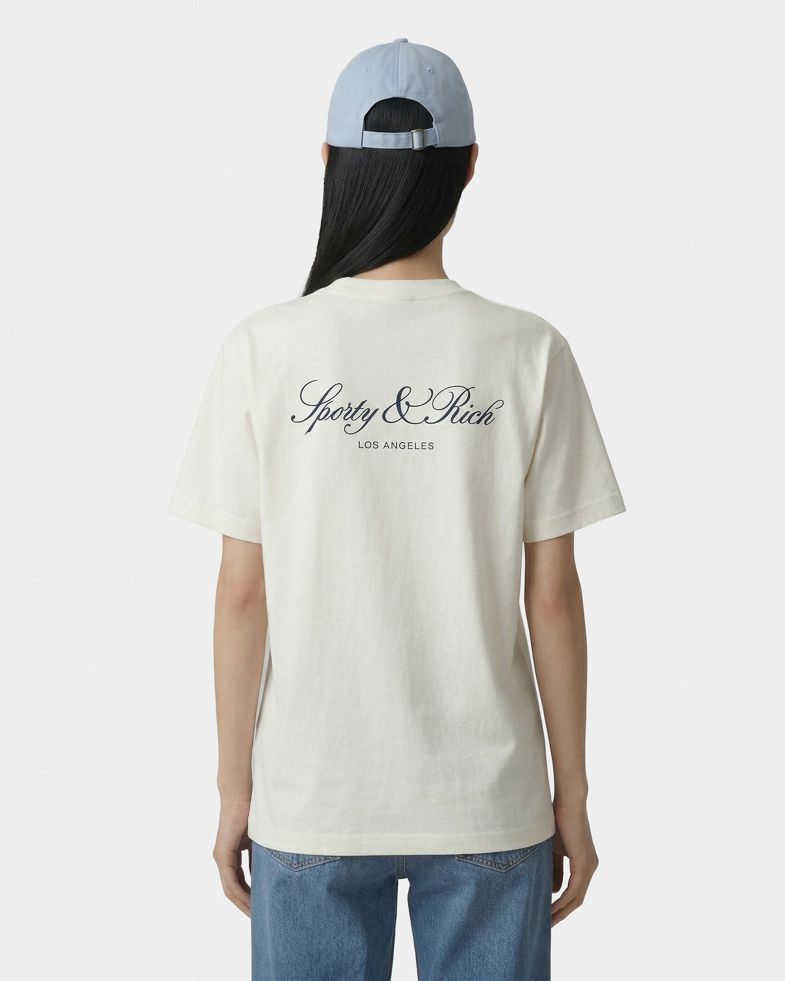 T-shirt Vendome LA - Écru/Bleu marine