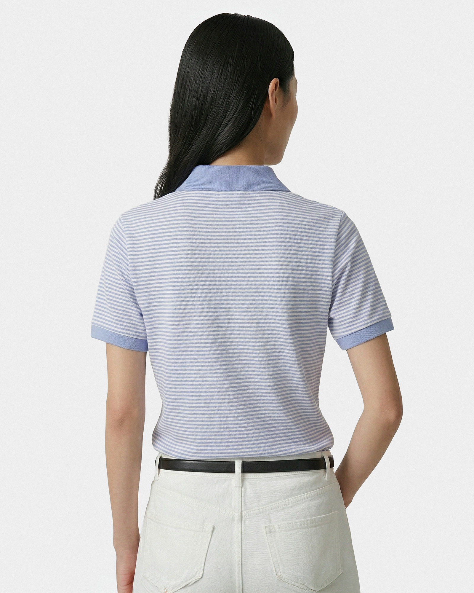 Polo NY Crest Prep - Rayures bleu pervenche