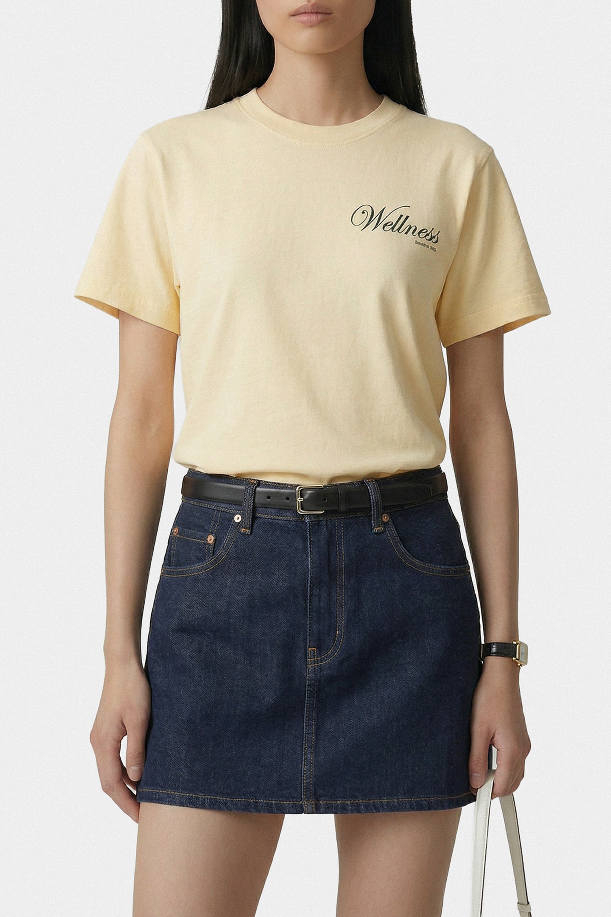 T-shirt oversize Avenue - Amande & Bleu Marine