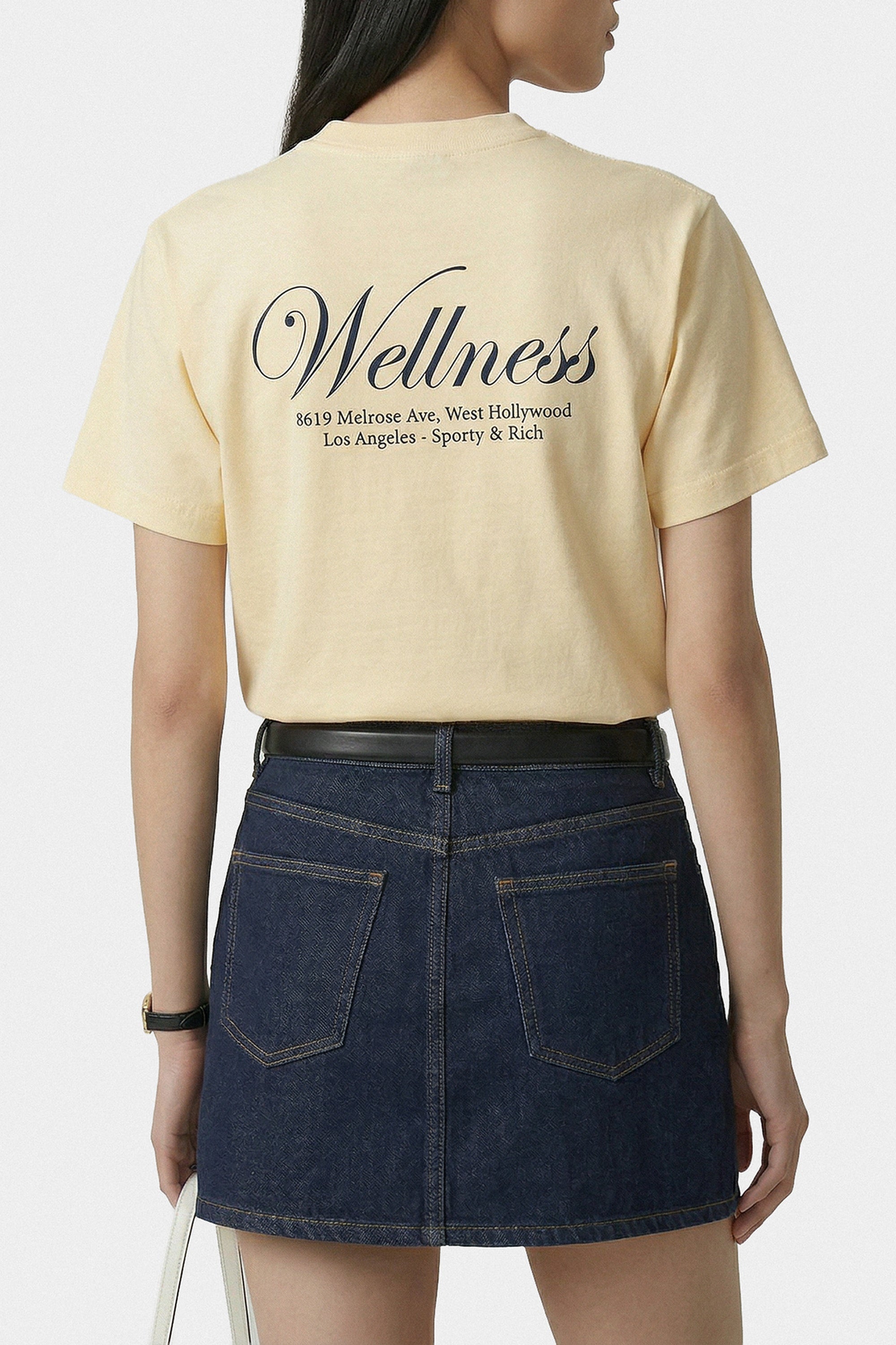 T-shirt oversize Avenue - Amande & Bleu Marine