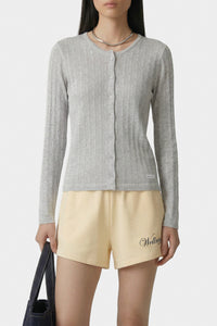 Cardigan à logo emblématique - Gris Chiné