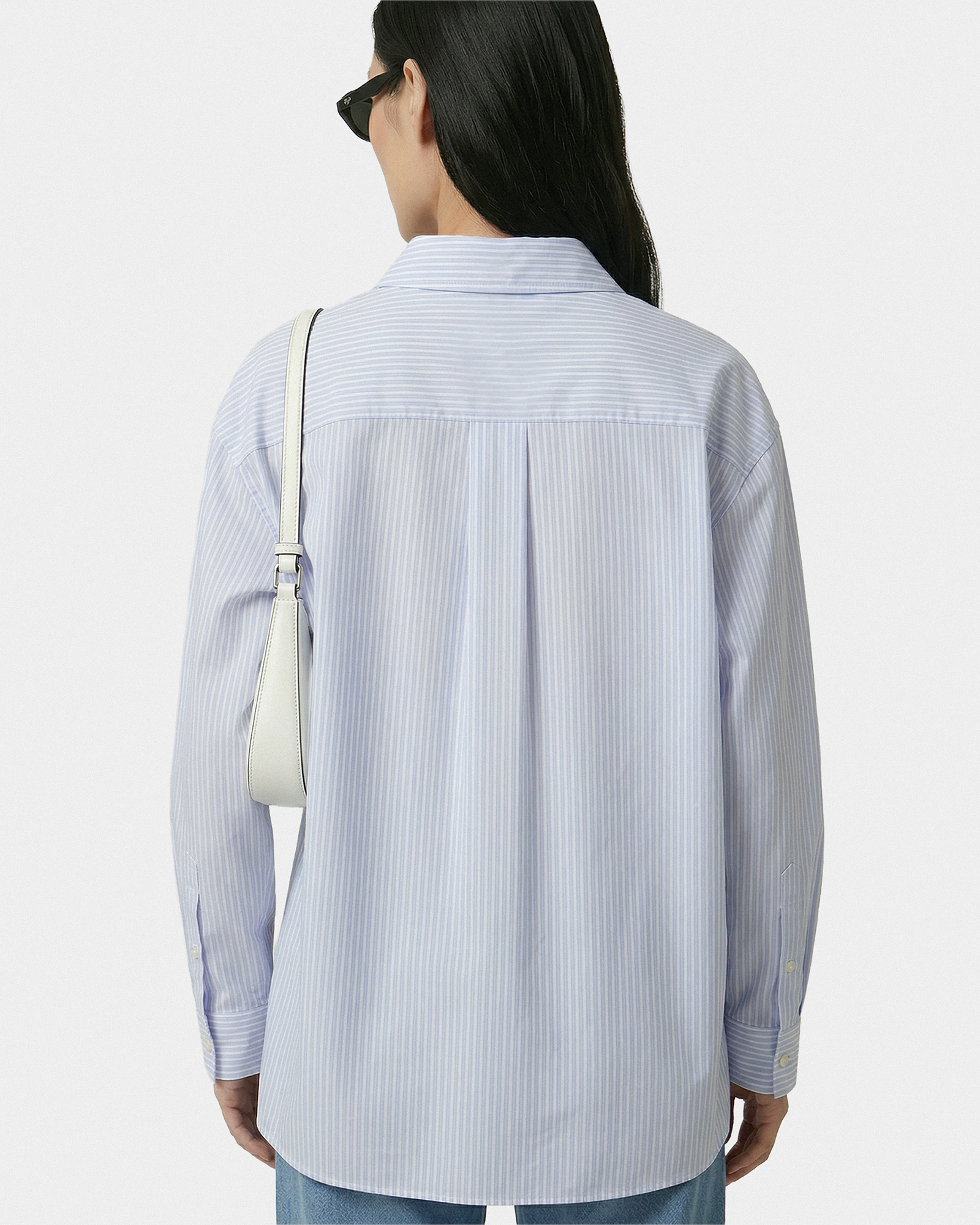 Chemise oversize SRC - Rayures bleues