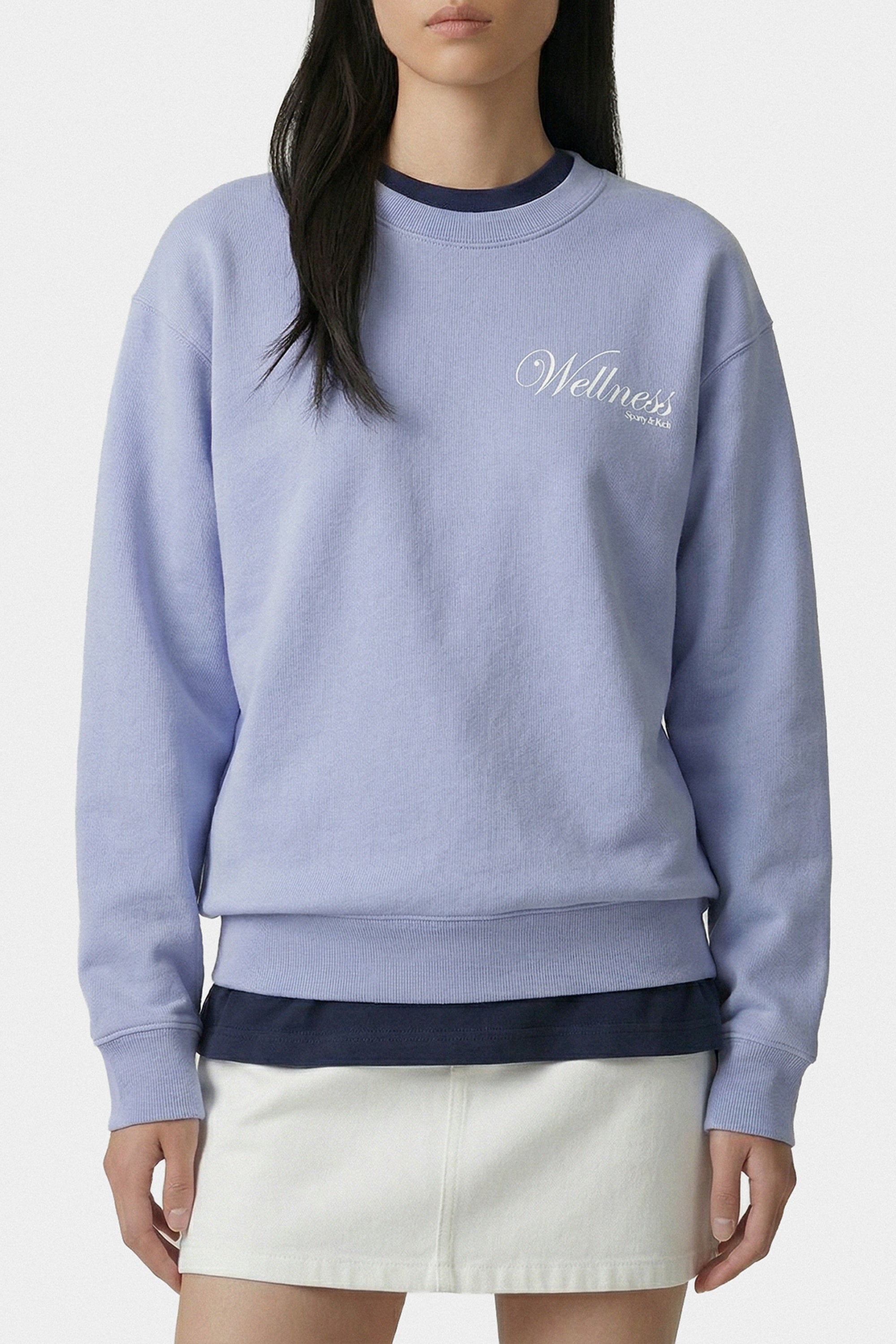 Pull à col rond Avenue - Periwinkle